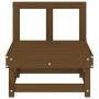 Sofá central de madera maciza de pino marrón miel de , Sofás modulares de exterior - Ref: Foro24-825376, Precio: 66,79 €, Des...