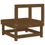 Sofá central de madera maciza de pino marrón miel de , Sofás modulares de exterior - Ref: Foro24-825376, Precio: 66,79 €, Des...