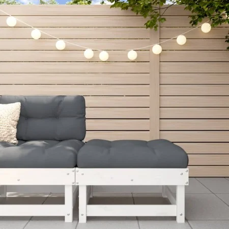 Solid pine wood garden stool by , Modular outdoor sofas - Ref: Foro24-825381, Price: 57,70 €, Discount: %