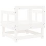 Sillones de jardín 2 unidades madera maciza pino blanco de , Sofás modulares de exterior - Ref: Foro24-825388, Precio: 100,22...