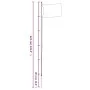 Mástil y bandera de Ucrania aluminio 6,23 m de , Banderas y mangas de viento - Ref: Foro24-3210073, Precio: 72,65 €, Descuent...