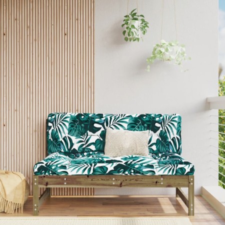 Sofá central de jardín madera de pino impregnada 120x80 cm de , Sofás modulares de exterior - Ref: Foro24-825708, Precio: 95,...