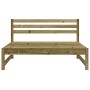 Sofá central de jardín madera de pino impregnada 120x80 cm de , Sofás modulares de exterior - Ref: Foro24-825708, Precio: 95,...