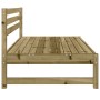Sofá central de jardín madera de pino impregnada 120x80 cm de , Sofás modulares de exterior - Ref: Foro24-825708, Precio: 95,...