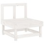 Sofá central de jardín madera maciza de pino blanco de , Sofás modulares de exterior - Ref: Foro24-825374, Precio: 64,72 €, D...