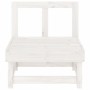 Sofá central de jardín madera maciza de pino blanco de , Sofás modulares de exterior - Ref: Foro24-825374, Precio: 64,72 €, D...