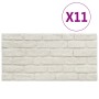 Paneles de pared 3D diseño de ladrillo 11 uds EPS blanco de , Recubrimiento de paredes - Ref: Foro24-147203, Precio: 203,09 €...