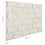 Paneles de pared 3D diseño de ladrillo 11 uds EPS blanco de , Recubrimiento de paredes - Ref: Foro24-147203, Precio: 203,09 €...