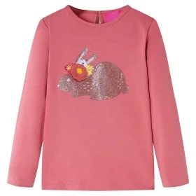 Camiseta infantil de manga larga rosa envejecido 128 de , Camisetas para niños - Ref: Foro24-14107, Precio: 8,72 €, Descuento: %