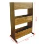 Arriate de 3 niveles madera de acacia maciza de vidaXL, Maceteros y jardineras - Ref: Foro24-43792, Precio: 107,45 €, Descuen...