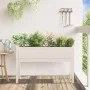 Jardinera con patas madera maciza de pino blanco 110x31x70 cm de , Maceteros y jardineras - Ref: Foro24-837566, Precio: 75,96...