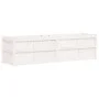 Jardinera de madera maciza de pino blanca 180x50x50 cm de , Maceteros y jardineras - Ref: Foro24-837505, Precio: 184,17 €, De...