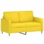 Sofá de 2 plazas de tela amarillo claro 120 cm de , Sofás - Ref: Foro24-359475, Precio: 199,65 €, Descuento: %
