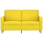 Sofá de 2 plazas de tela amarillo claro 120 cm de , Sofás - Ref: Foro24-359475, Precio: 199,65 €, Descuento: %