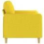 Sofá de 2 plazas de tela amarillo claro 120 cm de , Sofás - Ref: Foro24-359475, Precio: 199,65 €, Descuento: %