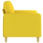 Sofá de 2 plazas de tela amarillo claro 120 cm de , Sofás - Ref: Foro24-359475, Precio: 202,71 €, Descuento: %