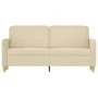 2-seater cream fabric sofa 140 cm by , Sofas - Ref: Foro24-359480, Price: 209,96 €, Discount: %