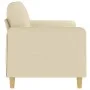 2-seater cream fabric sofa 140 cm by , Sofas - Ref: Foro24-359480, Price: 209,96 €, Discount: %