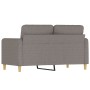 Sofá de 2 plazas de tela gris taupé 120 cm de , Sofás - Ref: Foro24-359477, Precio: 215,17 €, Descuento: %