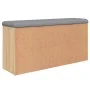 Shoe bench engineered wood Sonoma oak 102x32x50 cm by , Benches for halls and storage - Ref: Foro24-835091, Price: 88,84 €, D...