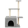 Rascador para gatos con postes de sisal gris claro 110 cm de , Mobiliario para gatos - Ref: Foro24-172104, Precio: 27,49 €, D...