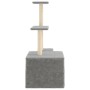 Rascador para gatos con postes de sisal gris claro 110 cm de , Mobiliario para gatos - Ref: Foro24-172104, Precio: 27,49 €, D...