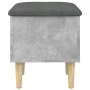 Concrete gray engineered wood bench with storage 42x42x46cm by , Benches for halls and storage - Ref: Foro24-835064, Price: 4...