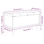 Banco con almacenaje madera ingeniería roble ahumado 82x42x46cm de , Bancos para recibidores y almacenamiento - Ref: Foro24-8...