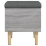 Bank mit Stauraum aus grauem Sonoma-Holzwerkstoff, 42 x 42 x 46 cm von , Bänke für Hallen und Lager - Ref: Foro24-835066, Pre...
