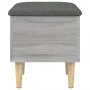 Bank mit Stauraum aus grauem Sonoma-Holzwerkstoff, 42 x 42 x 46 cm von , Bänke für Hallen und Lager - Ref: Foro24-835066, Pre...