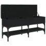Schwarze Schuhbank aus Holzwerkstoff, 102 x 32 x 45 cm von , Bänke für Hallen und Lager - Ref: Foro24-835177, Preis: 76,86 €,...