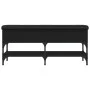 Schwarze Schuhbank aus Holzwerkstoff, 102 x 32 x 45 cm von , Bänke für Hallen und Lager - Ref: Foro24-835177, Preis: 76,86 €,...