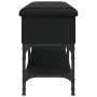 Schwarze Schuhbank aus Holzwerkstoff, 102 x 32 x 45 cm von , Bänke für Hallen und Lager - Ref: Foro24-835177, Preis: 76,86 €,...