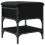 Banco zapatero madera de ingeniería negro 42x42x45 cm de , Bancos para recibidores y almacenamiento - Ref: Foro24-835182, Pre...
