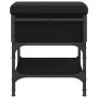 Banco zapatero madera de ingeniería negro 42x42x45 cm de , Bancos para recibidores y almacenamiento - Ref: Foro24-835182, Pre...