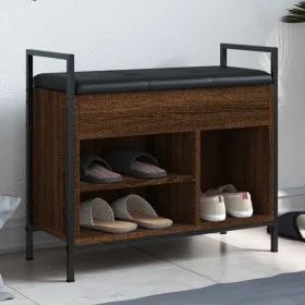 Schuhbank aus Holzwerkstoff Eiche braun 65,5x32x57,5cm von , Bänke für Hallen und Lager - Ref: Foro24-835206, Preis: 63,73 €,...