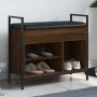 Shoe bench engineered wood oak brown 65.5x32x57.5cm by , Benches for halls and storage - Ref: Foro24-835206, Price: 63,73 €, ...