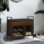 Shoe bench engineered wood oak brown 65.5x32x57.5cm by , Benches for halls and storage - Ref: Foro24-835206, Price: 63,73 €, ...