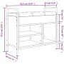 Shoe bench engineered wood oak brown 65.5x32x57.5cm by , Benches for halls and storage - Ref: Foro24-835206, Price: 63,73 €, ...