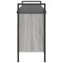 Banco zapatero madera de ingeniería gris Sonoma 85,5x32x57,5 cm de , Bancos para recibidores y almacenamiento - Ref: Foro24-8...