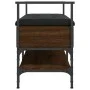 Shoe bench engineered wood oak brown 85.5x42x57.5cm by , Benches for halls and storage - Ref: Foro24-835233, Price: 82,26 €, ...