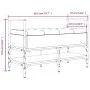 Shoe bench engineered wood oak brown 85.5x42x57.5cm by , Benches for halls and storage - Ref: Foro24-835233, Price: 82,26 €, ...