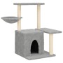 Rascador para gatos con postes de sisal gris claro 83 cm de , Mobiliario para gatos - Ref: Foro24-172110, Precio: 39,19 €, De...