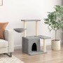 Rascador para gatos con postes de sisal gris claro 83 cm de , Mobiliario para gatos - Ref: Foro24-172110, Precio: 39,19 €, De...