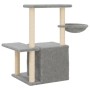 Rascador para gatos con postes de sisal gris claro 83 cm de , Mobiliario para gatos - Ref: Foro24-172110, Precio: 39,19 €, De...