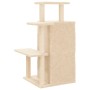 Rascador para gatos con postes de sisal color crema 97 cm de , Mobiliario para gatos - Ref: Foro24-172112, Precio: 37,16 €, D...