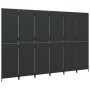 Biombo de 6 paneles ratán sintético negro de , Divisores de ambientes - Ref: Foro24-365352, Precio: 235,64 €, Descuento: %