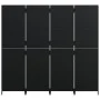Biombo de 4 paneles ratán sintético negro de , Divisores de ambientes - Ref: Foro24-365344, Precio: 179,94 €, Descuento: %