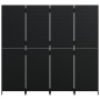 Biombo de 4 paneles ratán sintético negro de , Divisores de ambientes - Ref: Foro24-365344, Precio: 182,89 €, Descuento: %