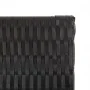 Biombo de 4 paneles ratán sintético negro de , Divisores de ambientes - Ref: Foro24-365344, Precio: 179,94 €, Descuento: %